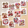 12Pcs Valentines Bear Dog DIY Diamond Painting Greeting Cards for Adults Gifts