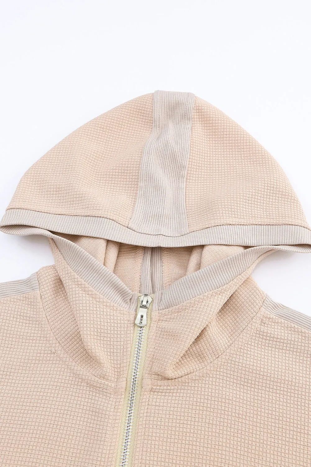 Ruched Hooded Coat Plus Size