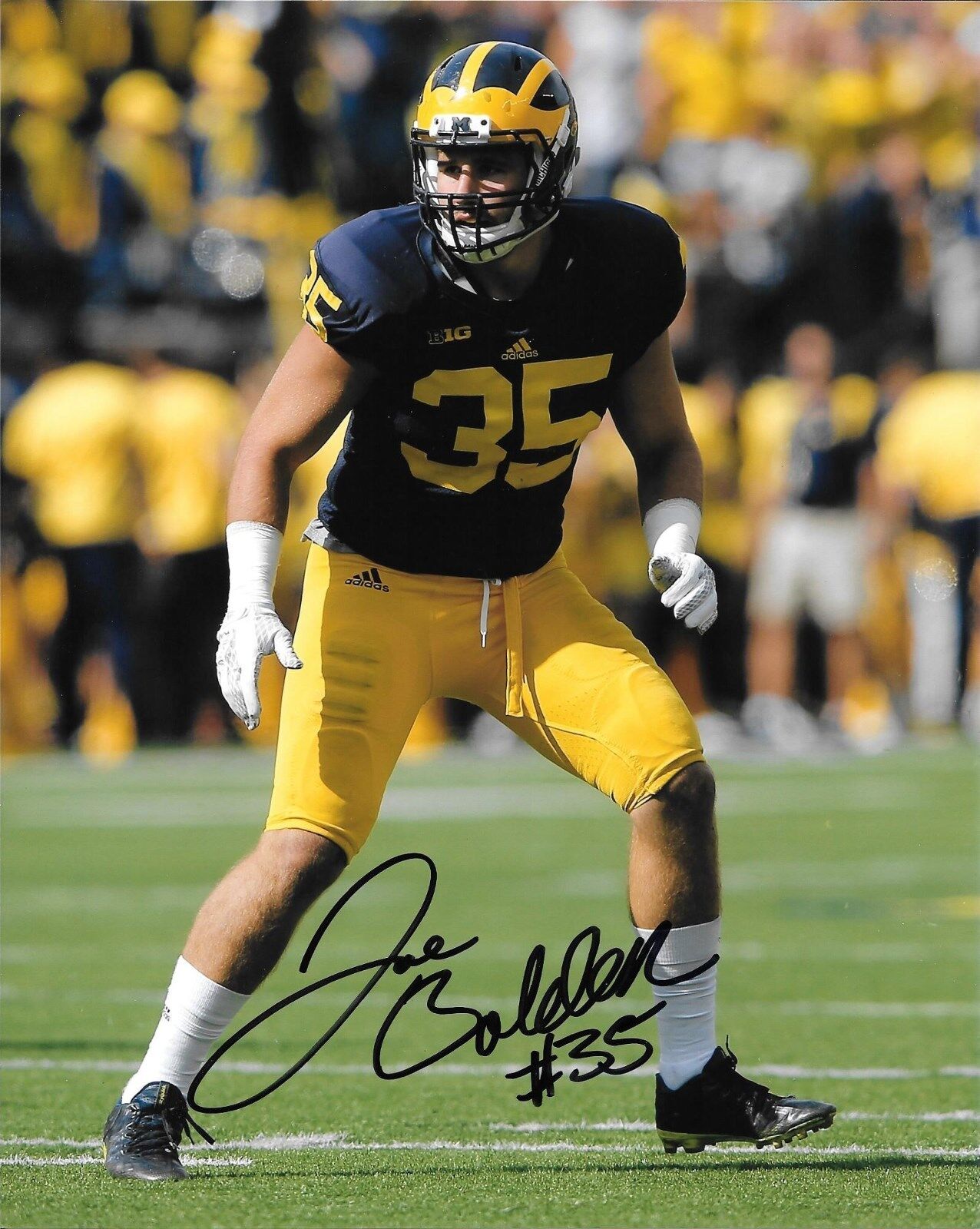 JOE BOLDEN HAND SIGNED MICHIGAN WOLVERINES 8X10 Photo Poster painting W/COA