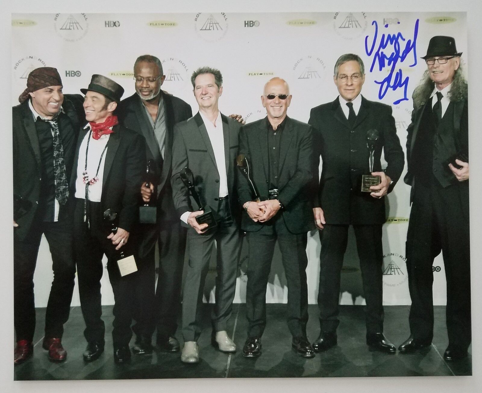 Vini Mad Dog Lopez Signed 8x10 Photo Poster painting Bruce Springsteen E-Street Band Drummer RAD