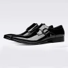 Stylish Mens Black Patent Leather Dress Shoes For Wedding