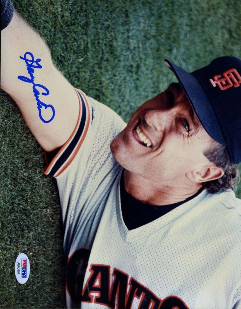 Gary Carter Giants Psa/dna Signed Original Image 1/1 8x10 Photo Poster painting Autograph