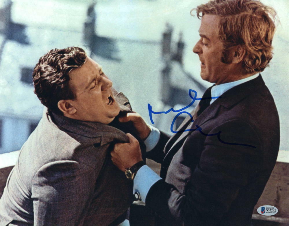 MICHAEL CAINE SIGNED AUTOGRAPH 11x14 Photo Poster painting - LEGEND, ALFIE, THE ITALIAN JOB A