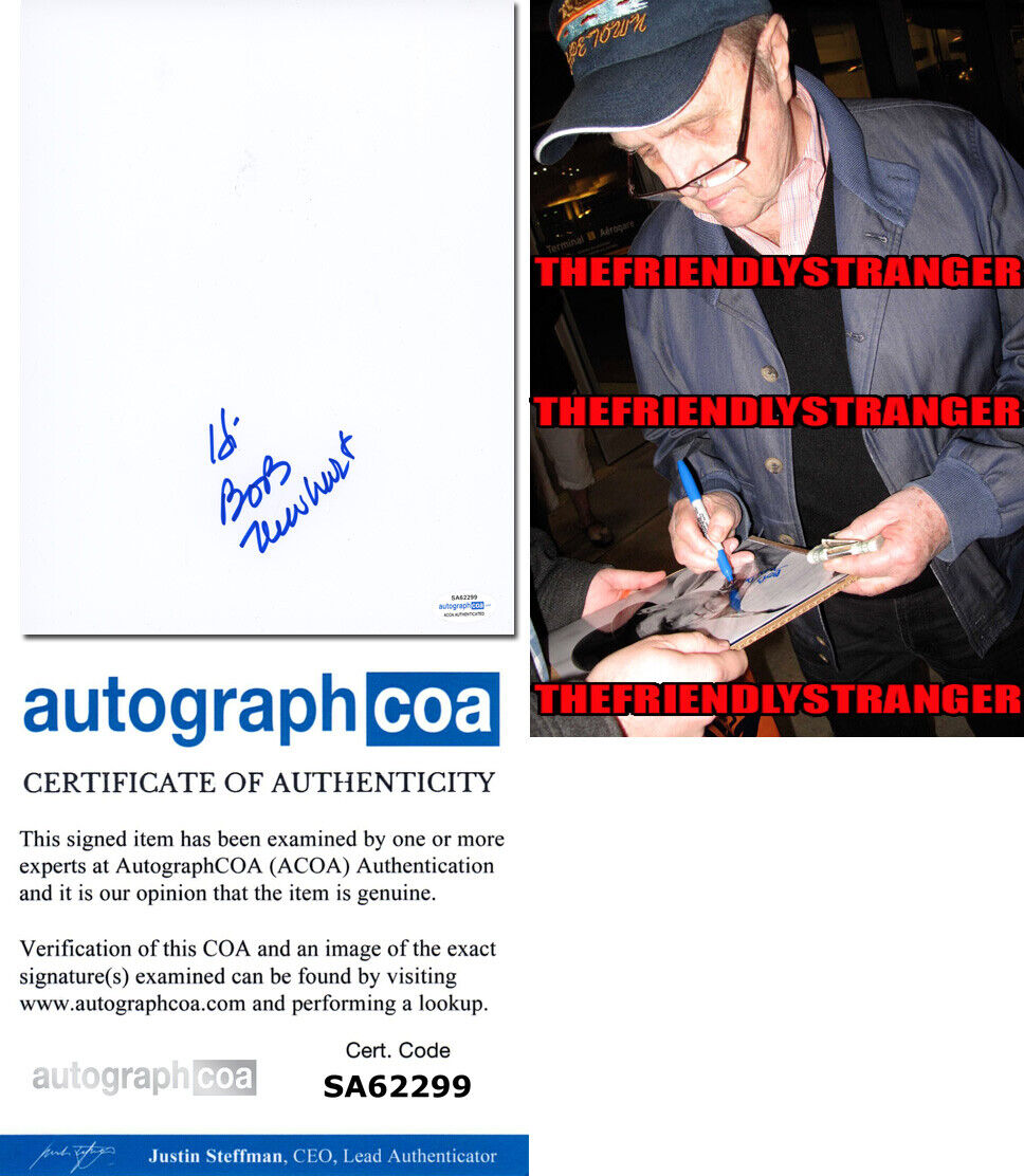 BOB NEWHART signed Autographed 8X10 WHITE SHEET Photo Poster painting d PROOF - ACOA COA