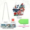 Independence Day Butterfly - 5D DIY Pendant