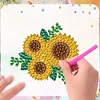 8pcs DIY Sunflower Diamond Painting Acrylic Fridge Magnet