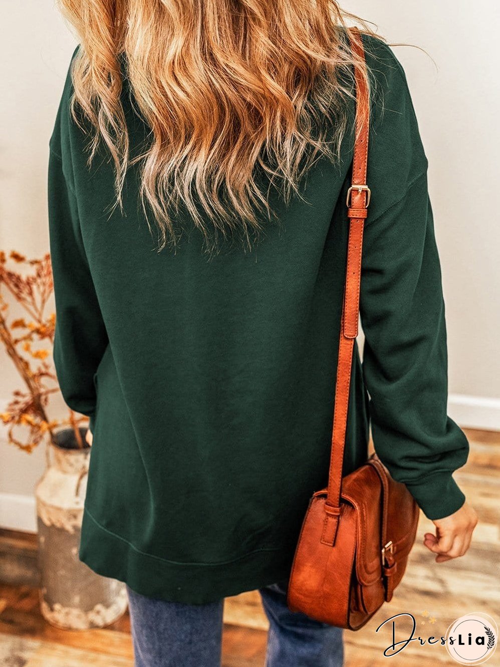 Stylish Crew Neck Pullover Sweater