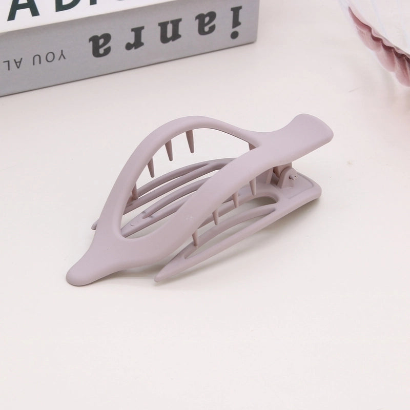 Women’s Lady Classic Style Solid Color Plastic Stoving Varnish Hair Clip