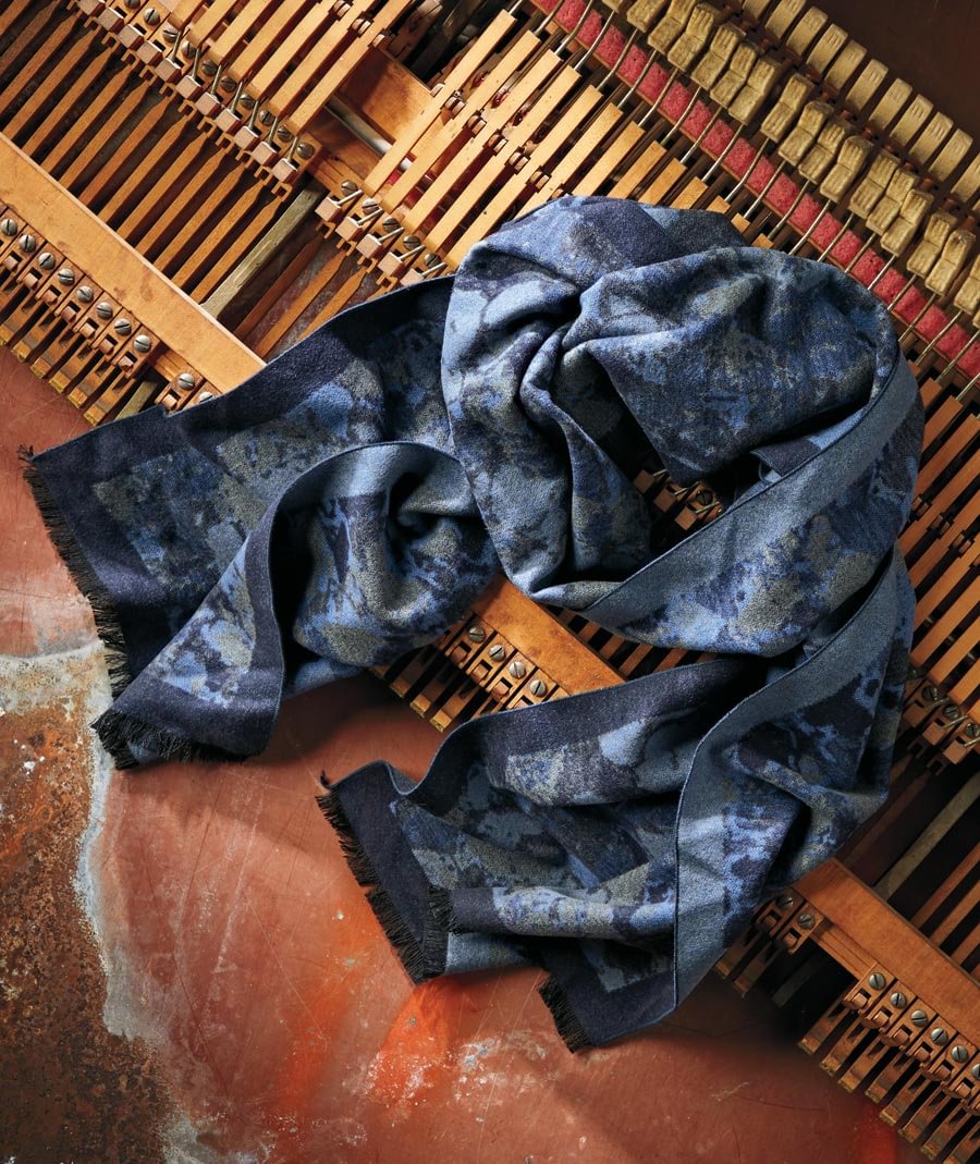 Men's vintage print scarf