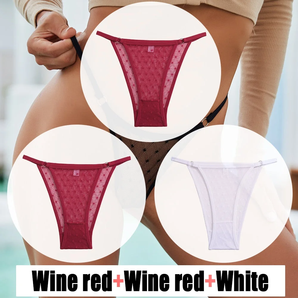 Sexy Lace Panties Women's Underwear Mesh Transparent Sexy lingerie Soft Intimate Underpants Plus Size M-XXL Female Underwear