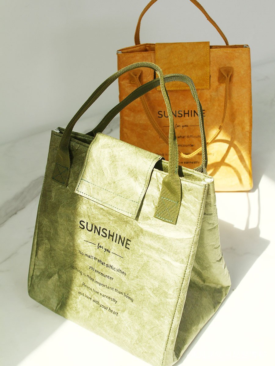 Retro Washed Kraft Paper DuPont Paper Waterproof Small Bag Shopping Bag