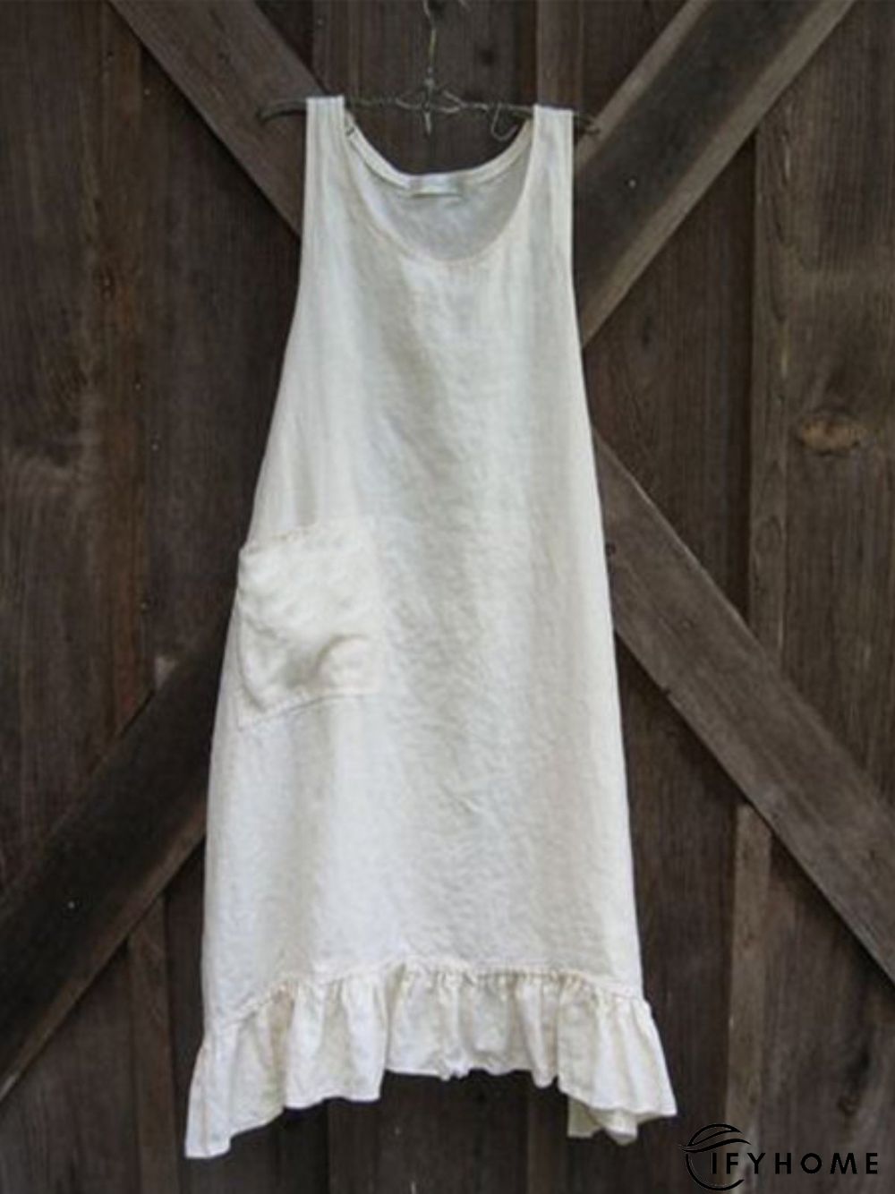 Casual Sleeveless Round Neck Plus Size Dress | IFYHOME