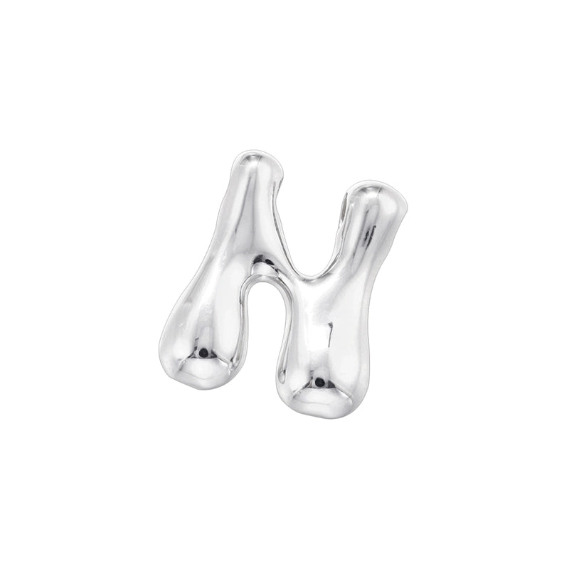 1 Piece 21mm Copper 18K Gold Plated Letter Beads