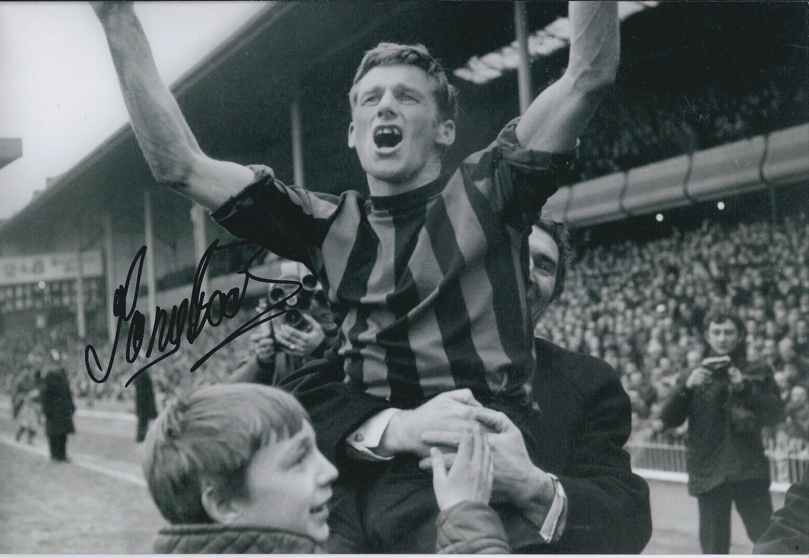 Tony BOOK Signed Autograph 12x8 Photo Poster painting AFTAL COA Manchester City FA Cup Winner