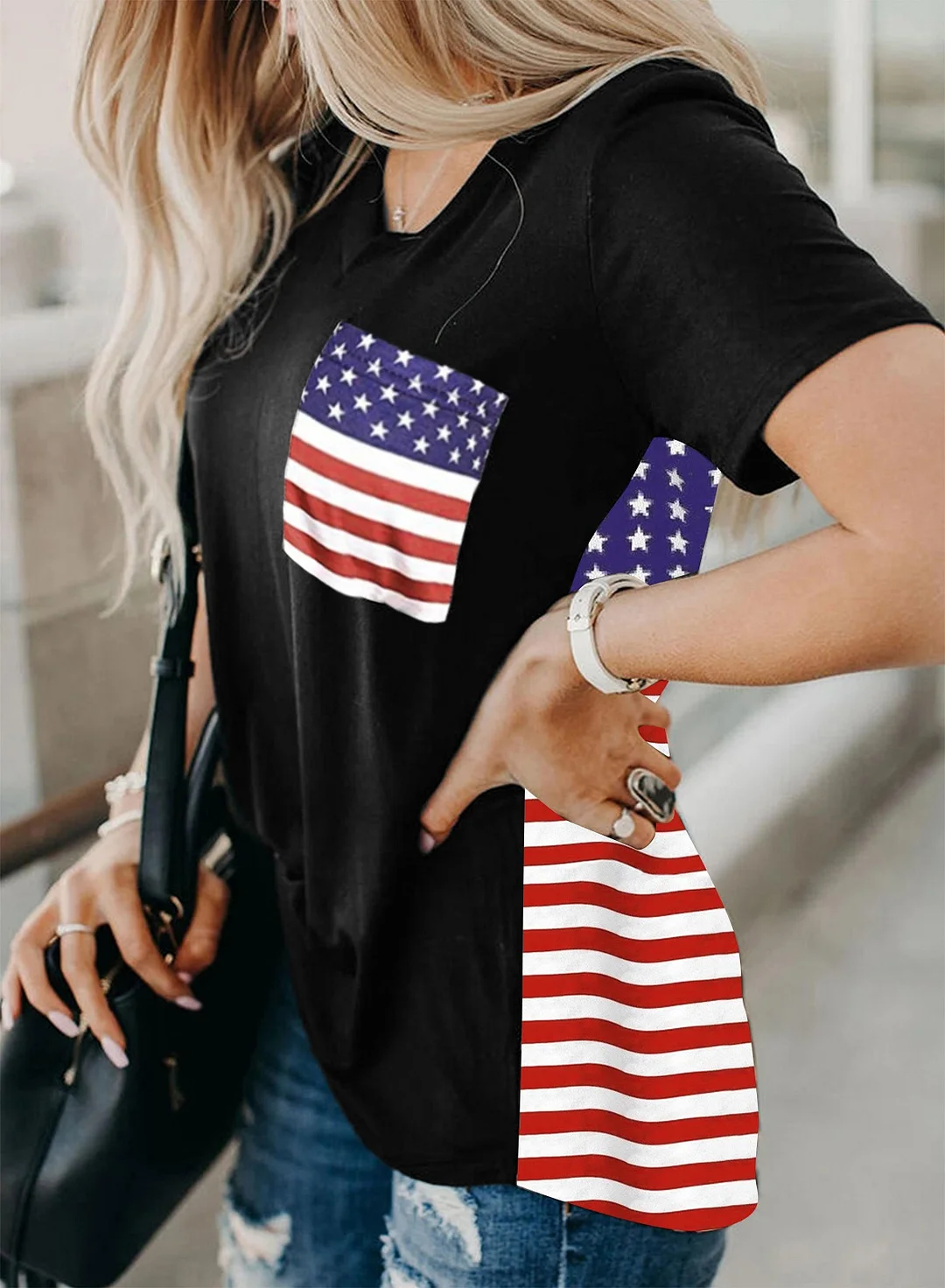 Stars & Stripes Pocket Tee