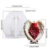 3D Angel Wing Flower Mould Silicone Wave Spiral Candle Mould Reusable Easy To Demold for Candles Soaps Crafts DIY Home Decor (Swirl Scroll)