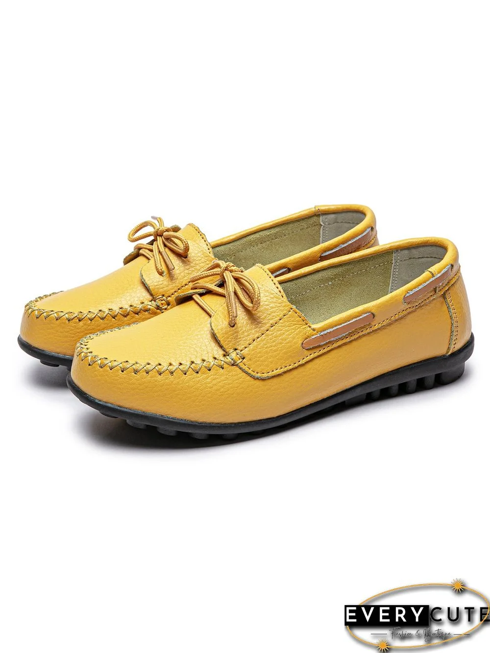 Retro Casual Simple Lace-up Flat Shoes