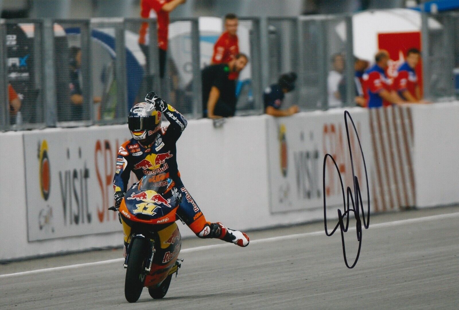 Sandro Cortese Hand Signed 12x8 Photo Poster painting - MotoGP Autograph 10.