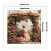 (Multi-Style)Victorian Girl-14CT Stamped Cross Stitch 50*50cm/19.69*19.69in