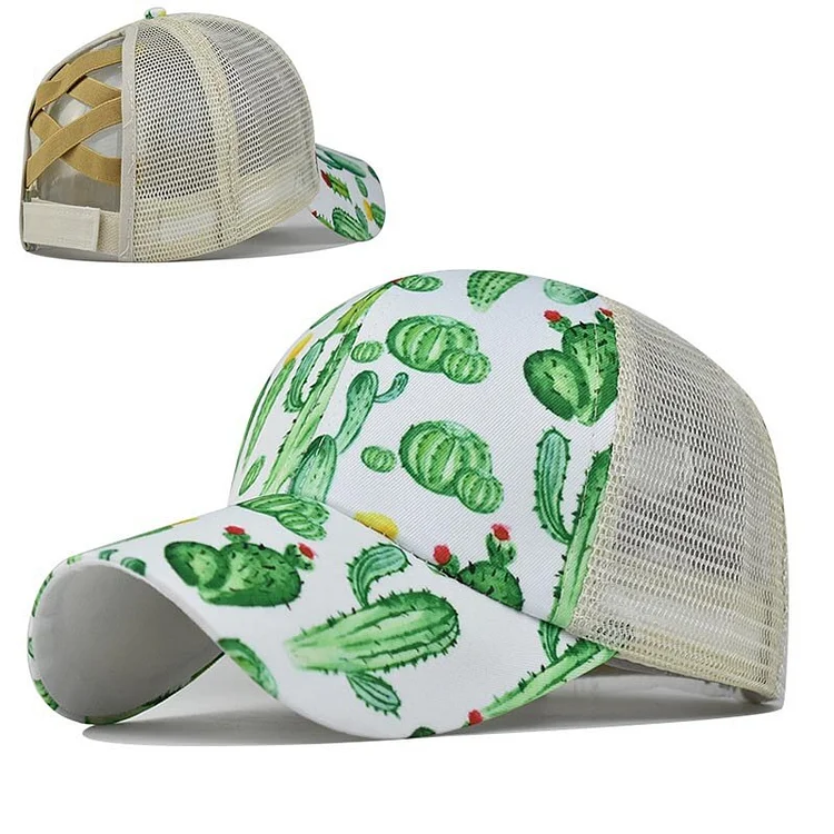 Summer ladies casual ponytails trucker cap Breathable sports baseball cap for women Outdoor fishing hiking runing cycling hats