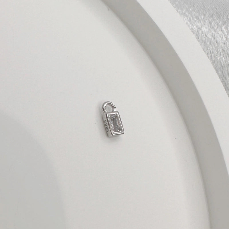 1 Piece 925 Sterling Silver Zircon 22K Gold Plated Rhodium Plated Round Dots Water Droplets Heart Shape Pendant