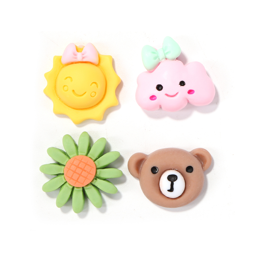 4Pcs 3D DIY Cartoon Sticker Waterproof Aesthetic Bottle Stickers for Kids Adults