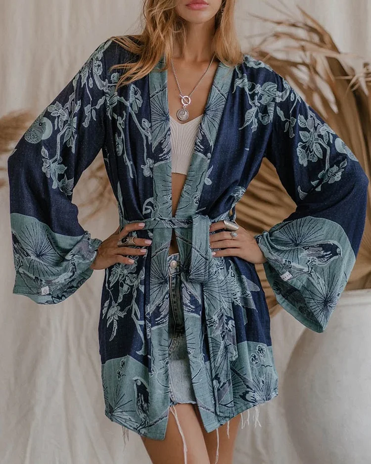 Women's Stylish Jacquard Long Sleeve Mini Dress