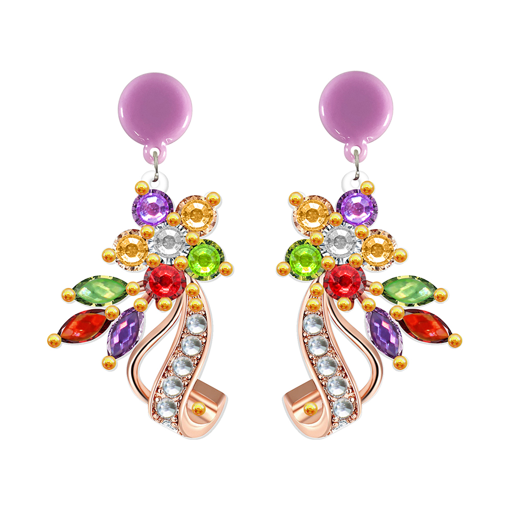 

Flower Earrings - 5D DIY Craft Fashion Accessories, 501 Original