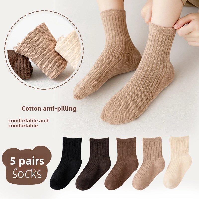 Autumn And Winter Children’s Socks Boys And Girls Mid-calf Socks Cartoon Cute Bunny Cotton Socks Baby Socks