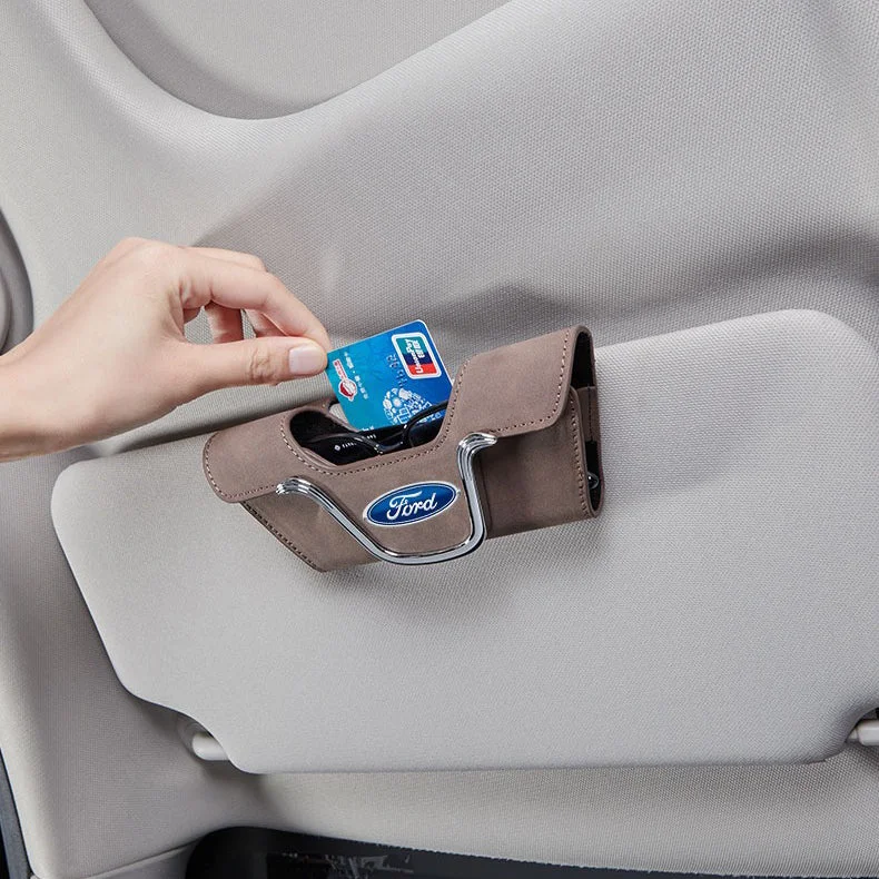 Fashion Suede Car Glasses Holder