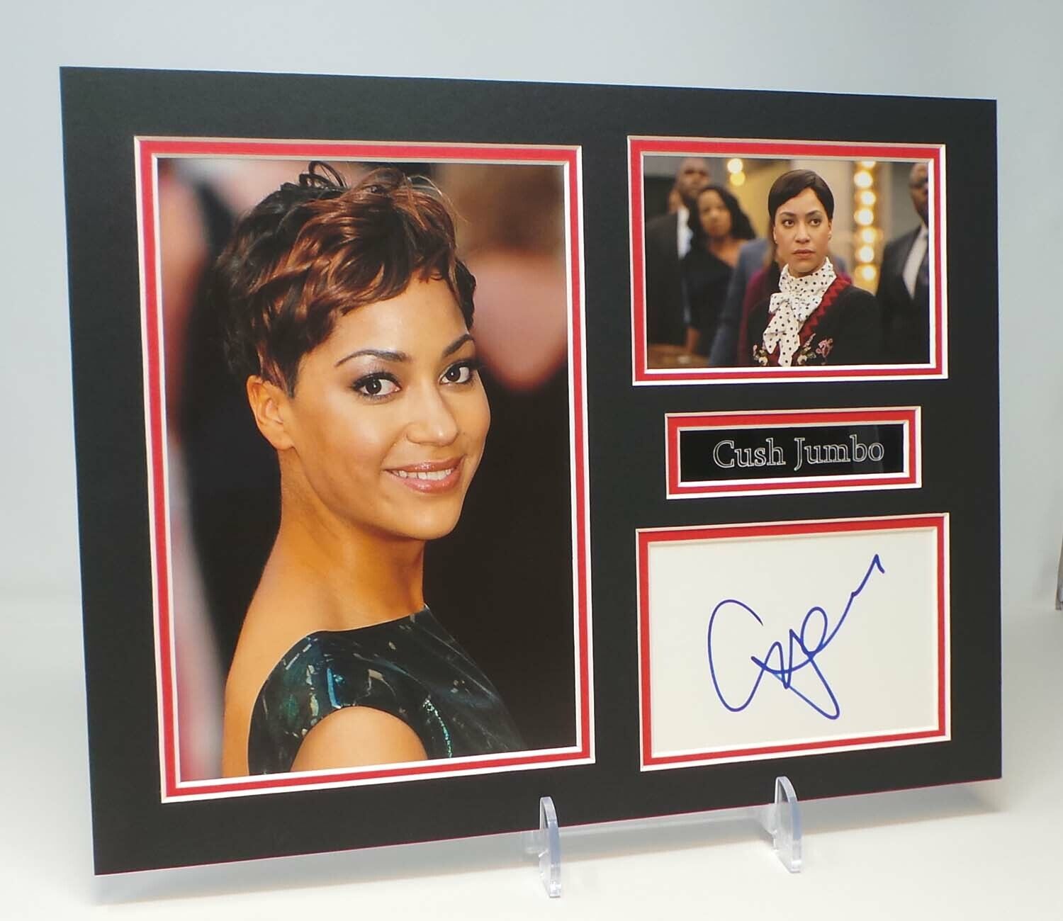 Cush JUMBO Signed Mounted Photo Poster painting Display AFTAL RD COA The Good Wife Actress