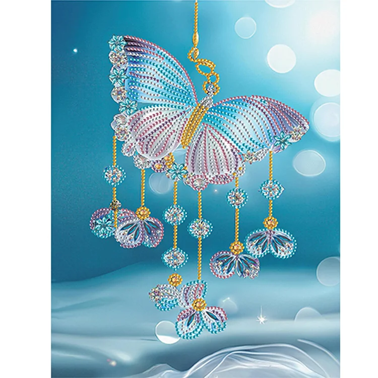 Butterfly Wind Chime - Partial Drill - Special Diamond Painting(30*40cm)