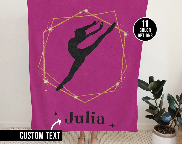 Personalized Lovely Dance Blanket for Comfort & Unique | BKKid23[personalized name blankets][custom name blankets]