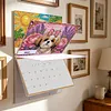2027 New DIY Diamond Painting Dog Wall Calendar Kit 12-Month Flip Calendar Design Home Decor