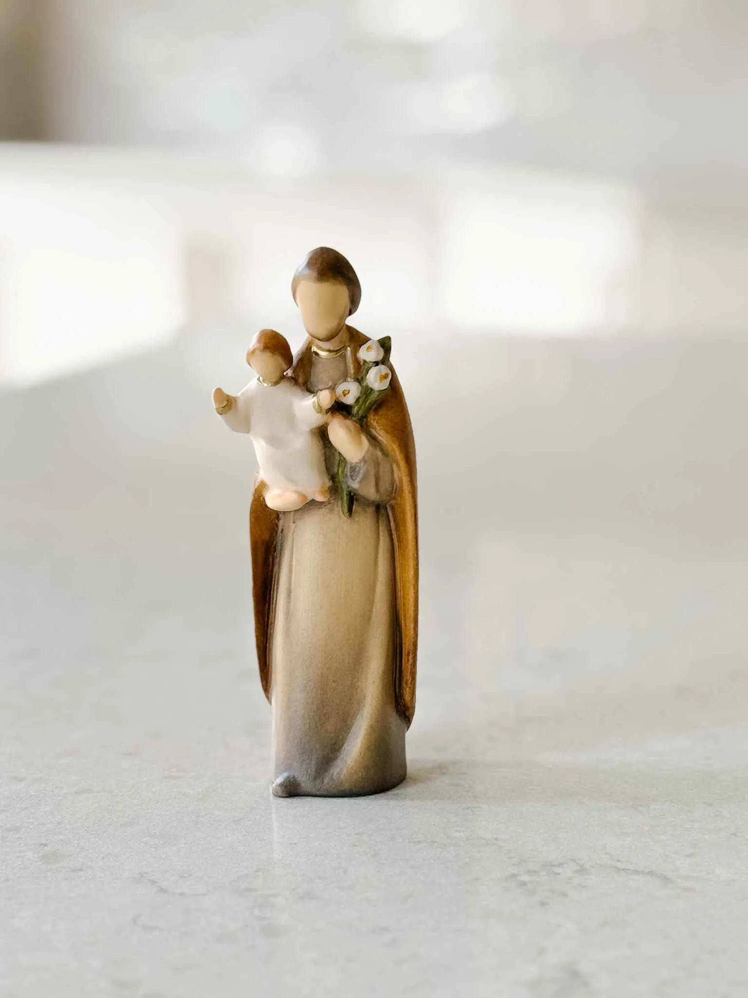St. Joseph - Painted Wooden Statue