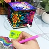 Diamond Aid Tool tragbares Vakuum Diamond Painting Stift Kit für Heimwerker (Mandala)