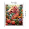 >SALE<Full Embroidery Eco-cotton Thread 11CT Print Flower Dragon Cross Stitch 50x60cm
