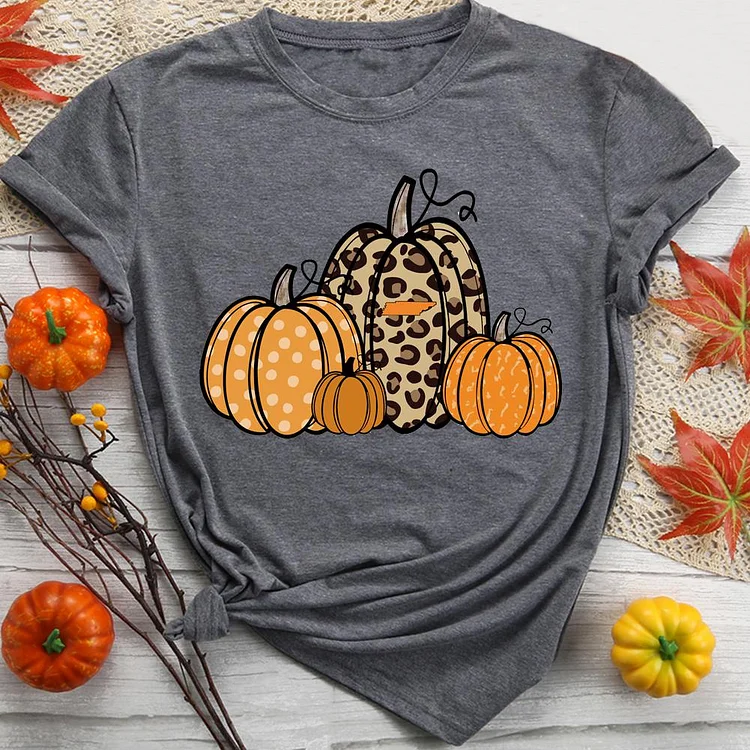 Leopard Pumpkin T-Shirt Tee-08532