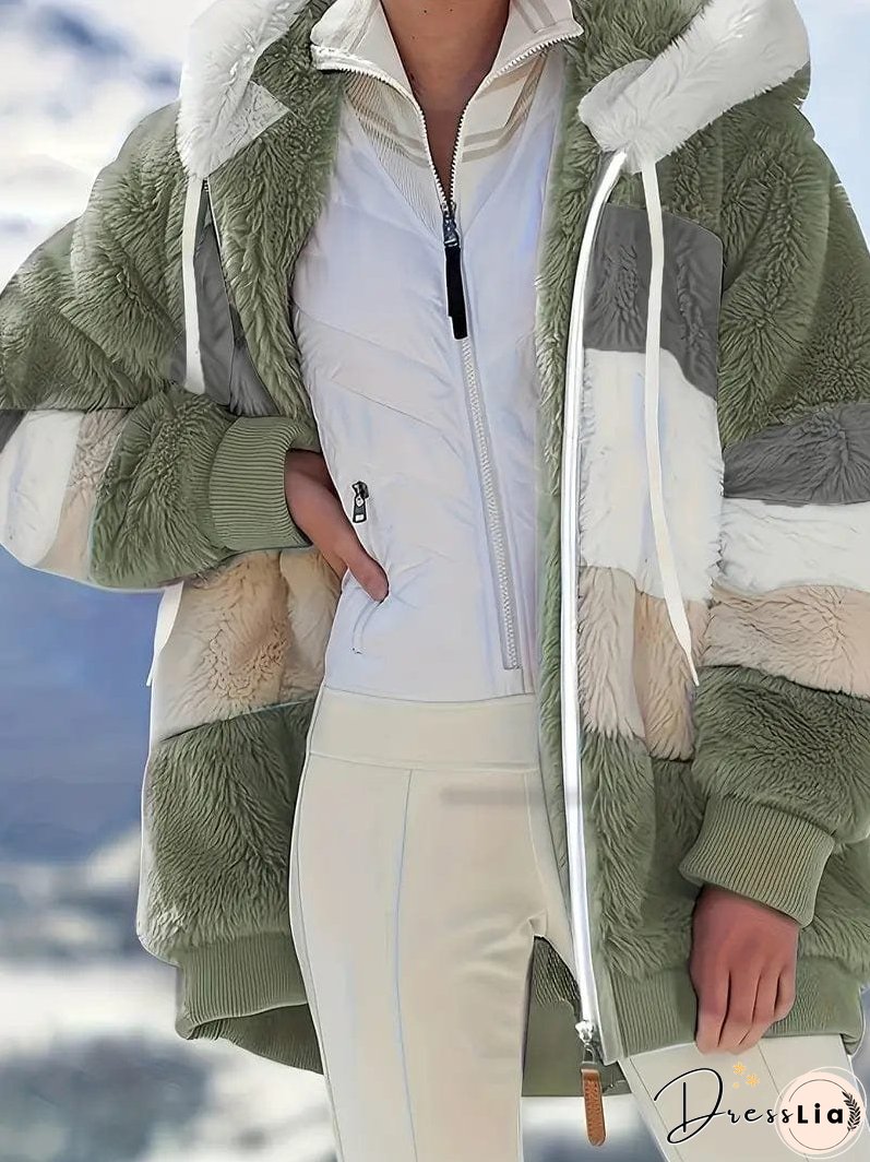 Cozy Tie-Dye Fleece Jacket for Women