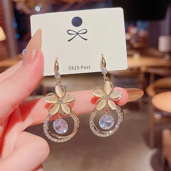 🔥Summer Promotion 49% OFF🌸Opal Flower Earrings