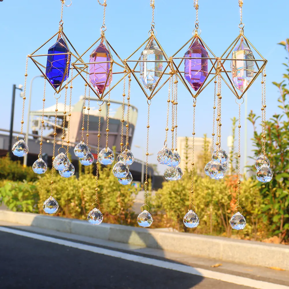 Crystal Wind Chimes Window Door Hanging Ornaments Room Garden Home Decor