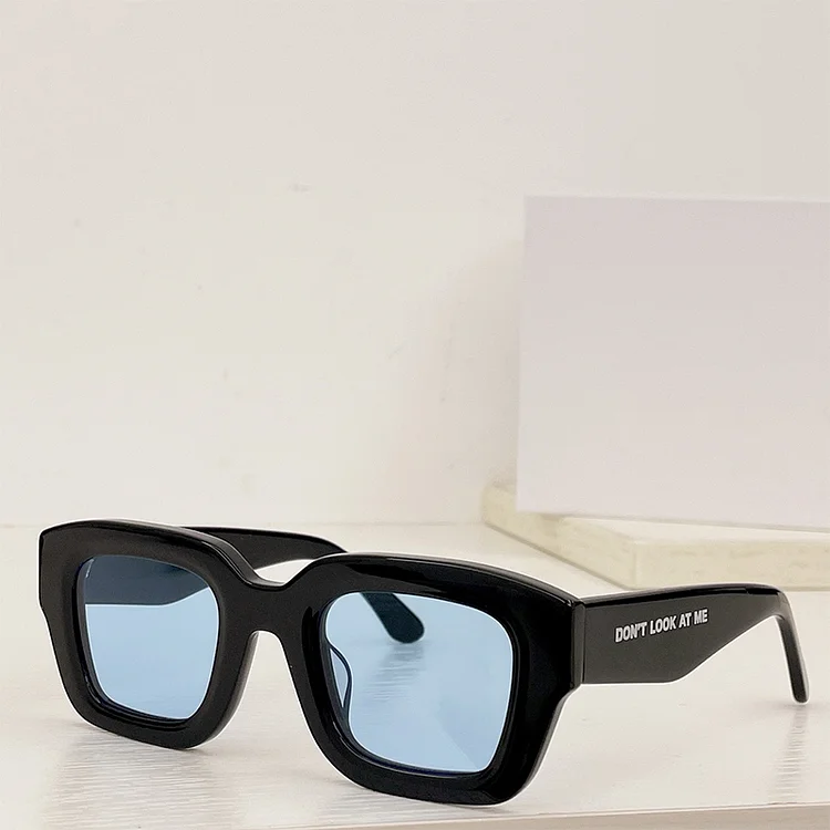 KARATE Vintage Men Big Face Sunglasses Retro Designer Brand Acetate Eyeglasses Original Quality  Black Eyewear