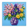 DIY Pre-Framed Flower Button Art Canvas Kit