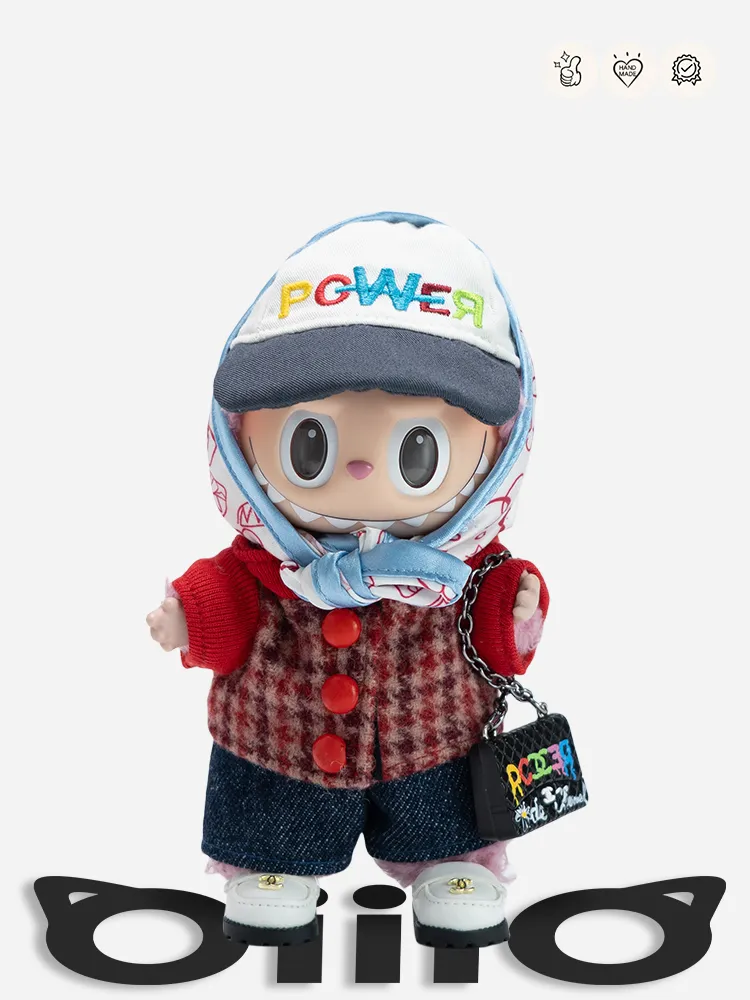 LABUBU Clothes G-Dragon Red Power Outfit