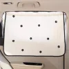 Car Sun Shield Tulip Floral Car Side Window Privacy Curtain