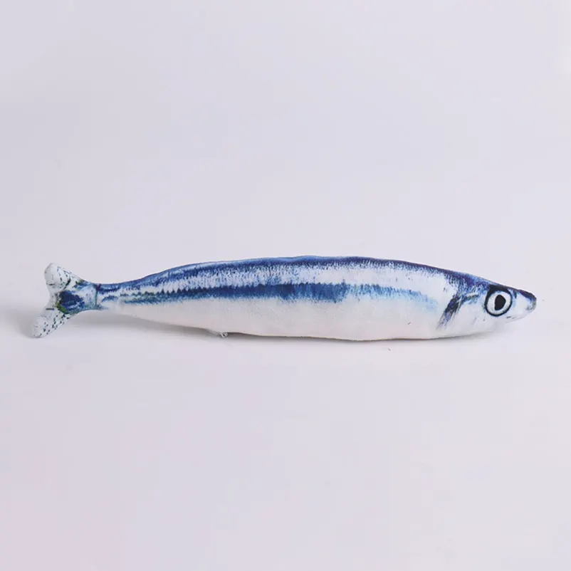 Tegooe Cat Teasing Toy Plush Fish - Interactive Chew Toy for Cats