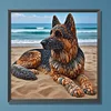 Diamond Painting-DIY Full Round Drill Stone Art Puppy