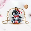 Pinguin DIY Diamond Painting Umhängetasche für Münzen Lippenstift Kopfhörer Geschenke