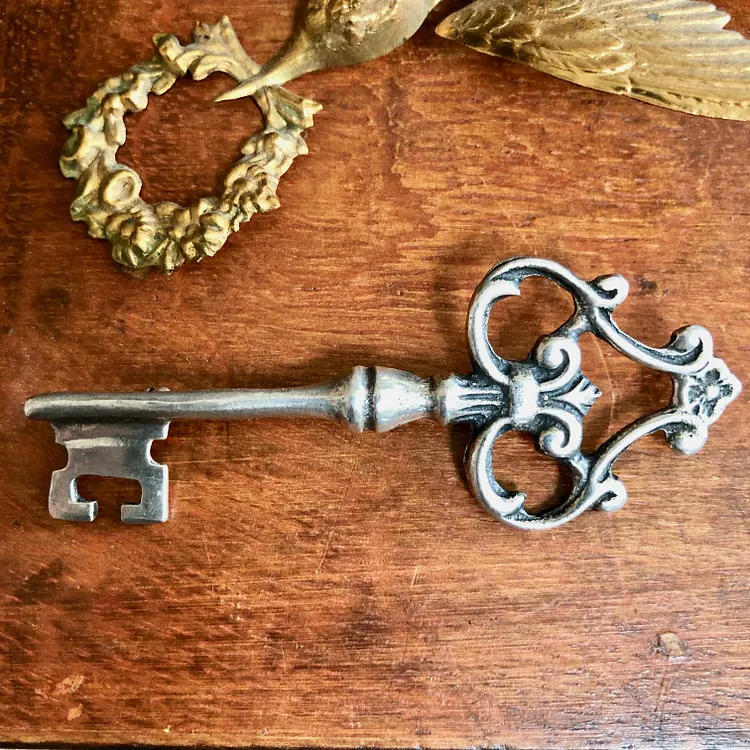 Sterling Silver Skeleton Key Pin