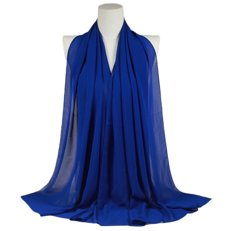 Unisex Basic Minimalist Solid Color Polyester Kerchief